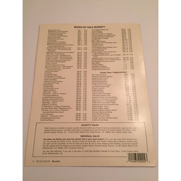 Praying Children By Dale Burdett Leaflet 2 Cross-stitch Pattern Preowned L-2 - Picture 8 of 8